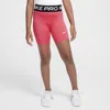 Nike Pro Big Kids' (girls') Dri-fit 5" Shorts In Pink