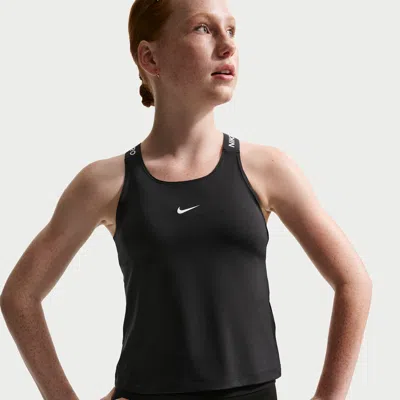 Nike Pro Big Kids' (girls') Dri-fit Tank Top In Black