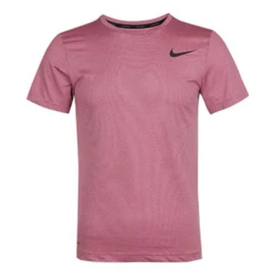 Nike Pro Breathable Quick Dry Training Sports Short Sleeve In Purple