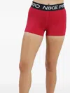 Nike Pro Dri-fit 3 Inch Grx "mystic Hibiscus/black" Shorts In 红色