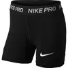 Nike Kids Shorts Pro For Girls In Black/black/black