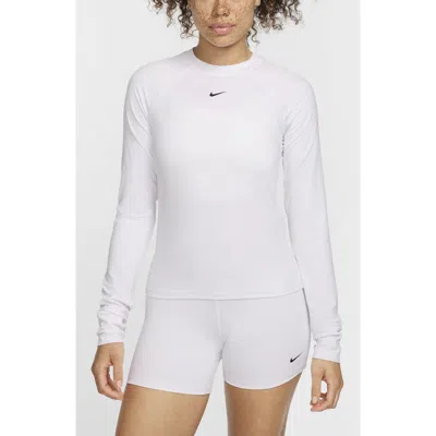 Nike Pro Dri-fit Long Sleeve Top In White