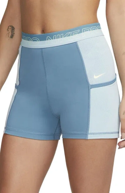 Nike Pro Dri-fit Shorts In Blue