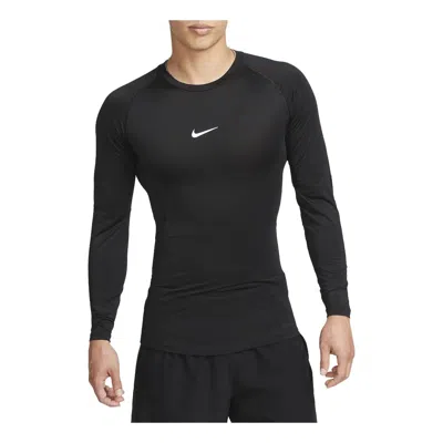 NIKE NIKE PRO DRI-FIT TIGHT LONG-SLEEVE FITNESS TOP 'BLACK'