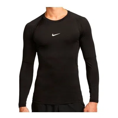 Nike Long-sleeve Fitness Top In Black