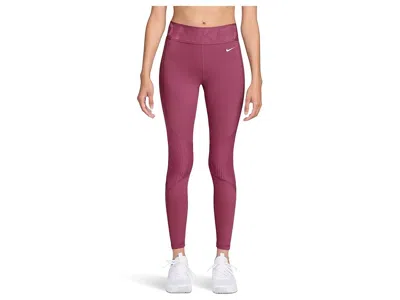 Nike Pro Dri-fit Warm Sculpt High-rise Grid Graphic Tights In Purple