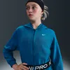 Nike Pro Fleece Big Kids' (girls') Dri-fit Full-zip Hoodie In Blue