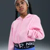 Nike Pro Fleece Big Kids' (girls') Dri-fit Full-zip Hoodie In Pink