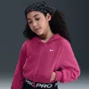 Nike Pro Fleece Big Kids' (girls') Dri-fit Full-zip Hoodie In Purple