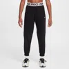 Nike Pro Fleece Big Kids' (girls') Dri-fit Jogger Pants In Black