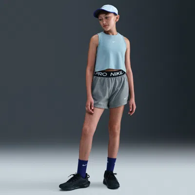 Nike Pro Fleece Big Kids' (girls') Dri-fit Shorts In Green