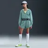 Nike Pro Fleece Big Kids' (girls') Dri-fit Shorts In Blue