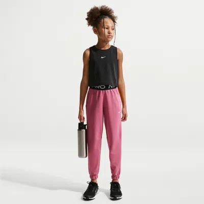 Nike Pro Fleece Big Kids' (girls') Dri-fit Jogger Pants In Multi