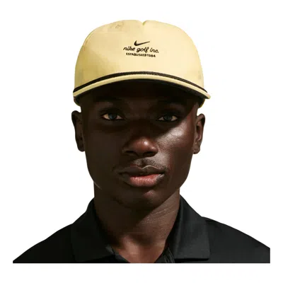 Nike Pro Golf Cap 'soft Yellow Anthracite Black' In Gold