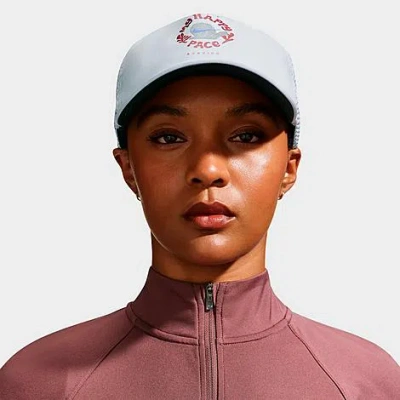 Nike Pro Happy Pace Unstructured Dri-fit Bungee Closure Hat In White