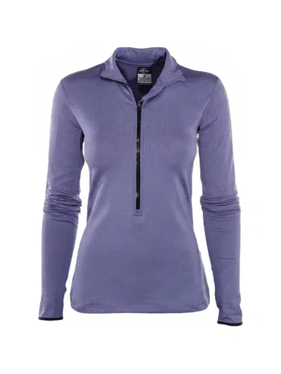 Nike Pro Hyperwarm Half-zip Sweater In Purple