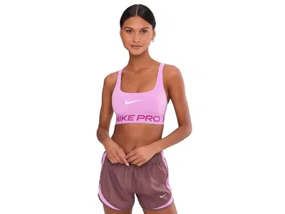 Nike Pro Light-support Sports Bra In Pink