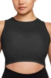 Nike Women's  Pro Mesh Tank Top In Black/ White