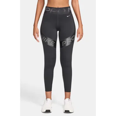 Nike Pro Sculpt Dri-fit High Waist 7/8 Leggings In Brown