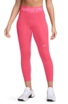 Nike Pro Sculpt High Waist Pocket Leggings In Aster Pink/ White