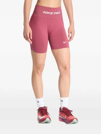 Nike Pro Seamless Shorts In Pink