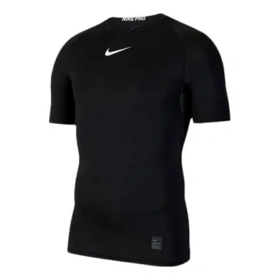 NIKE NIKE PRO SHORT SLEEVE TIGHT BLACK
