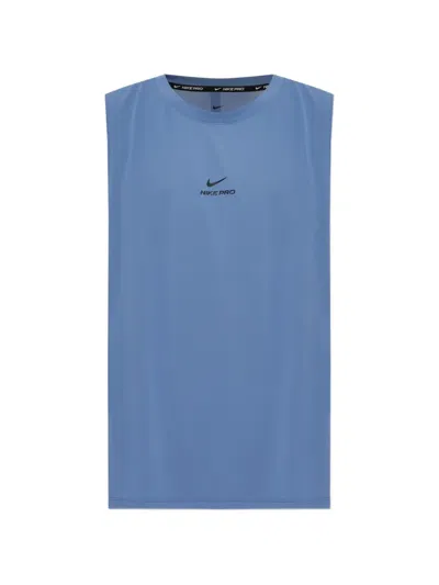 Nike Pro Tank Top In Blue