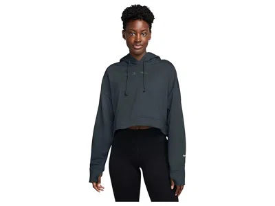 Nike Pro Therma-fit Fleece Hoodie In Black