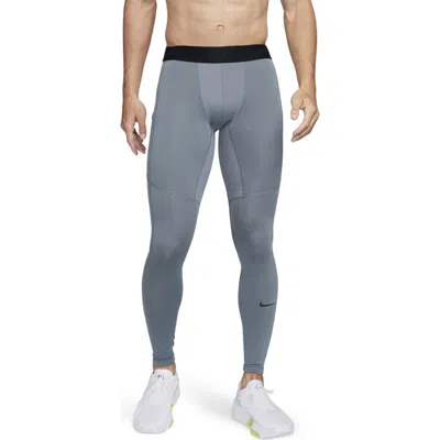 Nike Pro Warm Tight In Blue