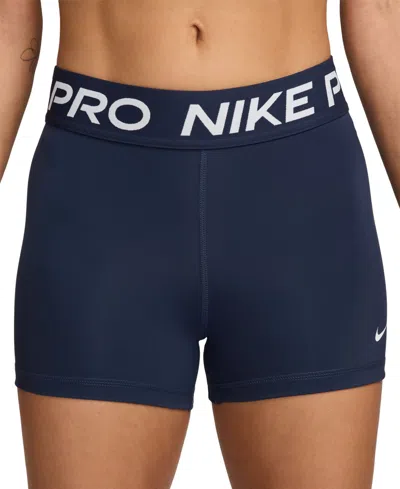 Nike Pro Women's 3" Shorts In Blue