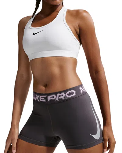 Nike Pro Women's Mid Rise Biker Shorts In Gray