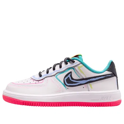 Nike (ps)  Air Force 1 Low 'white Hyper Pink' In Neutral