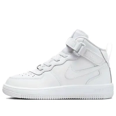 Nike (ps)  Air Force 1 Mid Easyon 'triple White'