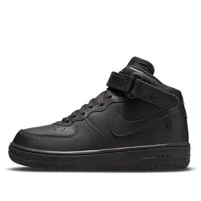 Nike (ps)  Air Force 1 Mid Le 'triple Black'