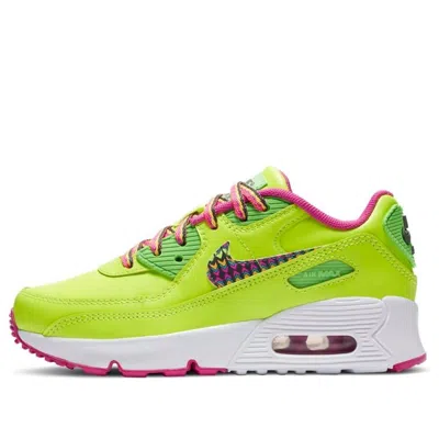 Nike (ps)  Air Max 90 Leather 'volt Fire Pink' In Multi