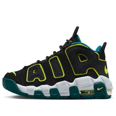 Nike (ps)  Air More Uptempo 'black Volt Geode Teal'
