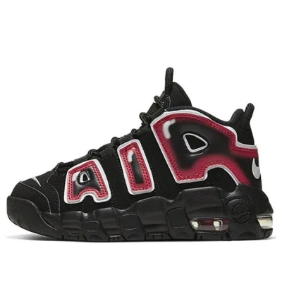 Nike (ps)  Air More Uptempo 'laser Crimson' In Black