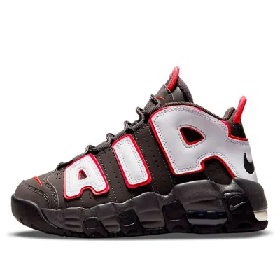 Nike (ps)  Air More Uptempo 'medium Ash Siren Red White'