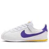 Nike (ps)  Cortez Easyon 'white Varsity Maize Varsity Purple'
