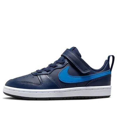 Nike (ps)  Court Borough Low 2 'midnight Navy Imperial Blue'