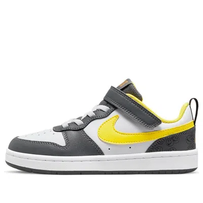 Nike (ps)  Court Borough Low 2 Se 'white Gray Yellow' In Multi