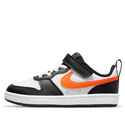 Nike (ps)  Court Borough Low 2 'white Black Orange'
