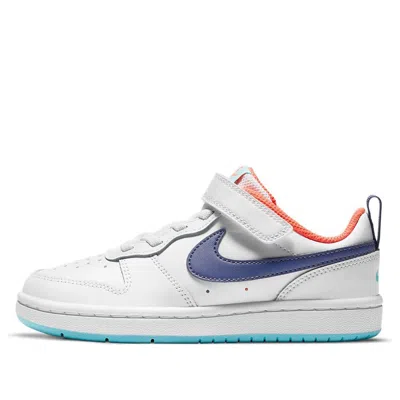 Nike (ps)  Court Borough Low 2 'white Dark Purple Dust'