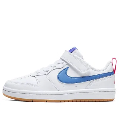 Nike (ps)  Court Borough Low 2 'white Pacific Blue'
