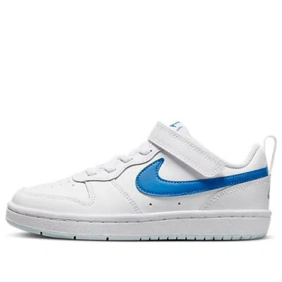 Nike (ps)  Court Borough Low 2 'white Photo Blue'