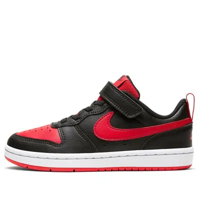 Nike (ps)  Court Borough Low 2velcro 'bred'