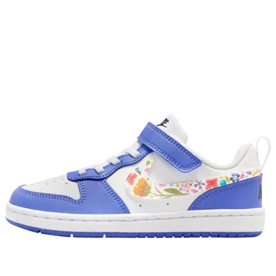 Nike (ps)  Court Borough Low Fl 'white Sapphire Black' In Multi