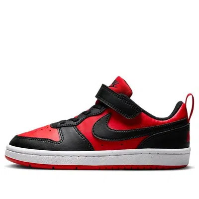 Nike (ps)  Court Borough Low Recraft 'university Red Black'