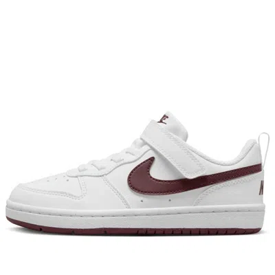 Nike (ps)  Court Borough Low Recraft 'white Burgundy Crush'