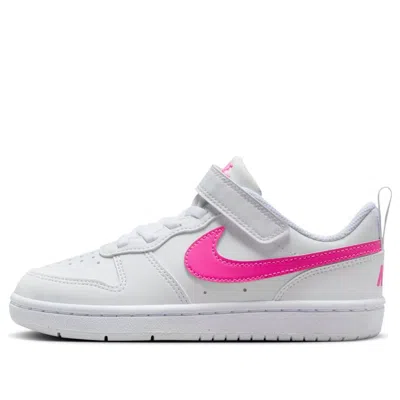 Nike (ps)  Court Borough Low Recraft 'white Laser Fuchsia'